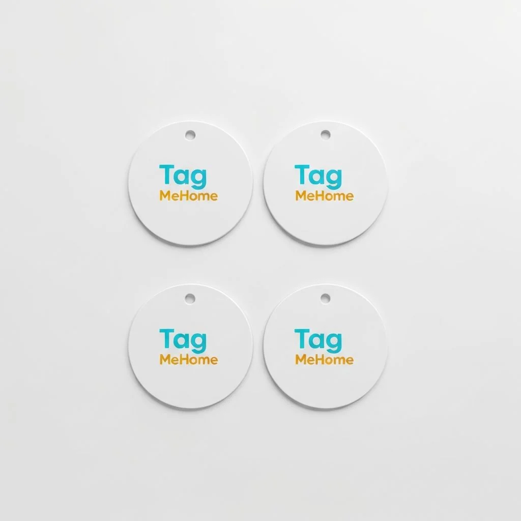 Kit 4 Tags QR Code TagMeHome